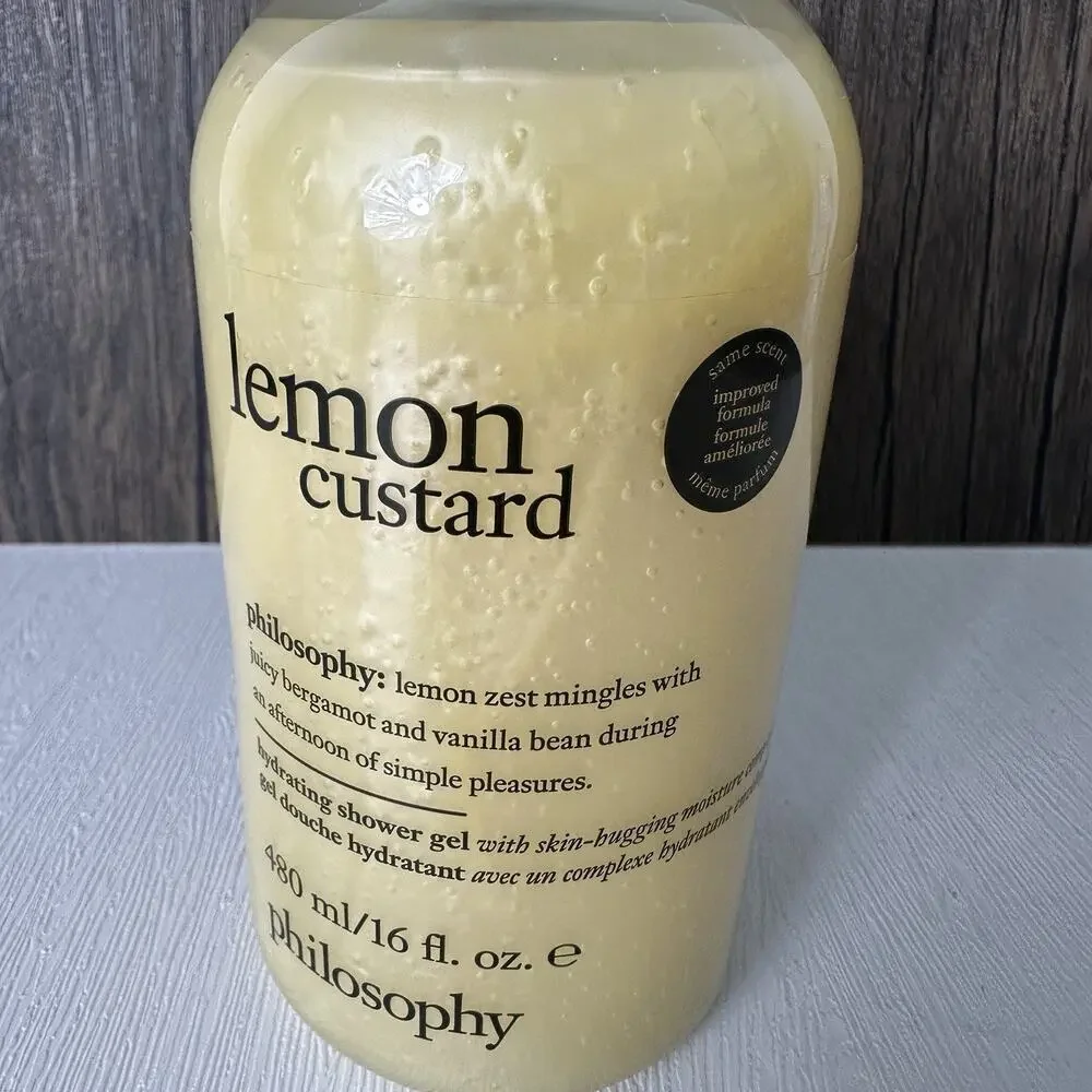 Philosophy Lemon Custard 16 oz Hydrating Shower Gel NEW